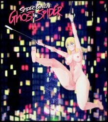 1girls amanwithnoplan big_breasts blonde_hair breasts embarrassed_nude_female enf ghost_spider gwen_stacy marvel marvel_comics naked nude public_nudity spider-man_(series)
spider-gwen