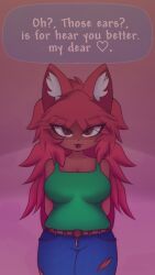 1girls animal_eyes brown_eyes fangs female female_focus female_only fluffy_ears fox_ears garasunsfw hair long_hair looking_at_viewer looking_at_you messy_hair orange_hair pov pov_eye_contact terraria zoologist_(terraria)