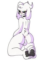 1boy 2d 2d_(artwork) 2d_artwork angry anthro anus artist_name asriel_dreemurr asriel_dreemurr_(god_form) ass backsack balls big_ass black_sclera blush color completely_nude completely_nude_male digital_media_(artwork) eyelashes eyeshadow femboy feminine_male fur furry goat horns ibispaintx kneeling looking_at_viewer looking_back magearna64 makeup male male_only mascara nude nude_male on_knees rainbow_eyeshadow raku_sarvin self_upload solo tail thick_thighs toby_fox tuft uncensored uncensored_anus uncensored_penis undertale undertale_(series) video_games white_eyes white_fur