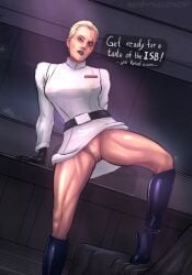 1girls alecia_beck berrythelothcat english_text female female_only imperial_security_bureau solo star_wars tagme text