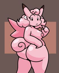 anthro ass breasts clefable kai_(tomfoolery) pokémon_(species) pokemon tomfooleryarts