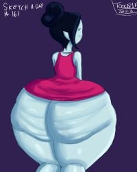 1girls adventure_time ass black_hair bottom_heavy cartoon_network cellulite enormous_ass enormous_butt fat_ass female huge_ass huge_butt long_hair looking_back marceline marceline_abadeer obese_female page_161 pale-skinned_female pale_skin pointy_ears rear_view tool01k vampire voluptuous voluptuous_female wide_hips