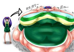 1girls daidaidaihuku fairy_tail fat hyper_fat overweight purple_hair ridiculously_fat wendy_marvell young