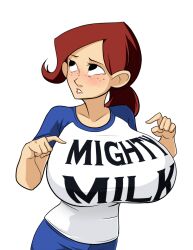 audrey_page big_breasts golden_girl mega_milk meme red_hair saburox the_developing_adventures_of_golden_girl