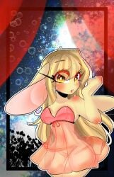 1girls anthro blush bunny_ears clothing commission donna_nou female lingerie original