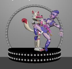 3d 3d_(artwork) 3d_model ballora ballora_(fnafsl) five_nights_at_freddy's five_nights_at_freddy's:_sister_location fnaf funtime_foxy_(fnaf) funtime_foxy_(fnafsl) scottgames sex sister_location straight