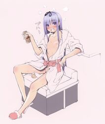 nipples noantica ooji open_clothes open_shirt oppai panties robe shirt