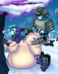 1boy 1boy1girl 1girls armor arrow ass_grab belly belly_bulge belly_expansion belly_inflation belly_on_ground big_ass big_belly big_breasts big_dick big_penis brawlhalla brown_hair bulge cum cum_explosion cum_in_ass cum_in_mouth cum_inflated_belly cum_inside cum_on_breasts cum_on_tree cum_out_mouth cum_overflow cum_through cumflated_belly cumflation detailed_background dick doggy_style dominant_male domination dripping_cum excessive_cum exposed exposed_ass exposed_breasts exposed_nipples exposed_torso fat_ass female golem grabbing grabbing_ass grabbing_from_behind hair_grab hattori_(brawlhalla) heart hi_res hoodie huge_cock hyper hyper_cumflation inflation jiggling_ass kor_(brawlhalla) looking_at_partner looking_down male mask moaning moaning_in_pleasure ninja penetration petals pulling_hair samurai sex sex_from_behind shiny_skin size_difference snow spikes steam submissive submissive_female thick_ass thick_breasts toldohorny tree video_games wide_hips