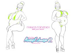 1girls big_breasts bikini chichi dragon_ball dragon_ball_super dragon_ball_z earrings female green_bikini green_fingernails high_heels long_fingernails milf navel_piercing platform_heels pregnant prostitution repv string_bikini tagme thick_thighs voluptuous