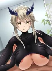 1boy 1girls animated areolae areolae_slip artoria_pendragon artoria_pendragon_(lancer_alter) asmr blonde_hair blush breasts brown-skinned_male brown_body brown_skin cum cum_between_breasts cum_through_clothes ejaculation erect_penis erection fate/grand_order fate_(series) horns huge_breasts indoors japanese_voice_acting latino latino_male light-skinned_female light_skin longer_than_30_seconds longer_than_one_minute male_pov nipples nose_blush paizuri paizuri_lead_by_female paizuri_under_clothes penis pov pov_paizuri sound tagme tan-skinned_male tosaka_(tosaka0001) underboob video voice_acted yellow_eyes