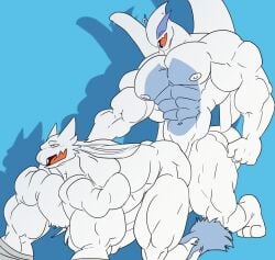 anal anthro beefy buff daddy lugia male_only manly muscle muscular_male pokemon pokemon_(species) pokemon_focus remert sex tough tuff