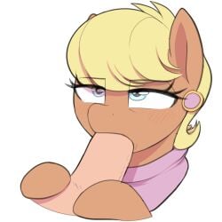 1:1 1girls 2023 blonde_hair blowjob blue_eyes blush duo earth_pony equid equine fellatio female female_focus feral friendship_is_magic hair hasbro horse human human_on_feral interspecies male male/female male_human/female_feral male_on_feral mammal mature_female ms._harshwhinny_(mlp) my_little_pony oral partial_male penile pony sex simple_background thebatfang white_background