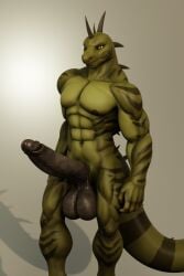 1boy abs anthro balls big_balls big_penis connivingrat genitals iguanid lizard long_penis long_tail male male_only muscular muscular_anthro muscular_male nipples pecs penis raiden_(raidens_claws) reptile scales scalie solo spikes spikes_(anatomy) striped_body striped_scales stripes valorlynz vein veiny_balls veiny_penis waeverstan