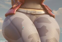 1girls doonography facet_(fortnite) female female_only fortnite giantess solo solo_female thick_thighs wide_hips