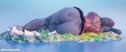 1girls ass big_ass big_butt bubble_ass bubble_butt butt doonography facet_(fortnite) female female_only fortnite giantess huge_ass huge_butt macro solo solo_female