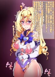 1girls alternate_hairstyle big_breasts blonde_hair blue_eyes blue_hairband blush breasts busty buuta_(densya101) cameltoe cecilia_alcott child_bearing_hips cleavage cleft_of_venus cosplay drill_hair female female_only gloves hairband heart heart-shaped_pupils highres horny infinite_stratos japanese_text large_breasts leotard lolita_hairband long_hair looking_at_viewer navel nipple_cutout nipples pink_lips sailor_collar shiny_skin smile solo symbol-shaped_pupils thong translated twintails wedgie wide_hips