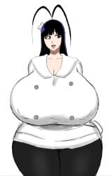 1girl 1girls 1woman bangs big_areola big_breasts big_eyelashes big_nipples big_thighs bleach bleach:_the_thousand-year_blood_war blue_eyes blue_hair breasts breasts_bigger_than_head buttons cleavage coat curvy curvy_body curvy_female curvy_figure curvy_hips curvy_thighs cute_expression cute_eyes cute_face fully_clothed genderswap_(mtf) giant_breasts gigantic_breasts giselle_gewelle hat huge_ass huge_breasts huge_butt huge_nipples huge_thighs large_breasts messy_linework momiji_(artist) mommy no_background no_bra quincy_(bleach) rule_63 shounen_jump sketch small_hat stockings thick thick_legs thick_thighs thunder_thighs thunderthighs tongue tongue_out trans_woman transfem transgender_woman white_background white_coat white_hat white_skin