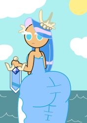 ass cookie_run czartheczar ocean old_art sea_fairy_cookie sword