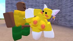 3d big_ass big_breasts big_penis cat_ears dark-skinned_male functionally_nude mouse_on_screen neko_noob noob pussy roblox roblox_game sex tagme thighhighs whorblox_adventure yellow_skin