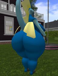 big_ass big_breasts breasts bubble_butt ferialexonar huge_ass inteleon pokémon_(species) pokemon pokemon_(species) thick_thighs wide_hips