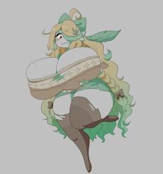 big_breasts breasts eeveelution female gardevoir huge_breasts jinx_doodle leafeon pokemon pokemon_(species) shinyillusionz thick_thighs wide_hips