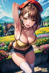 ai_art_panwho ai_generated atelier_(series) atelier_ryza curvaceous curvy_body curvy_female curvy_figure female_focus female_only huge_breasts reisalin_stout solo_female solo_focus stable_diffusion voluptuous_female