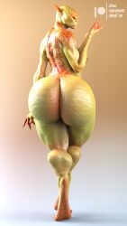 3d 3d_(artwork) alien areolae ass butt_focus daz3d daz_studio fat_ass female female_only general_xarphina_(lhf3d) hips huge_ass large_ass looking_back lowhangingfruit3d_(artist) mature_female nude nude_female older_female pear_shaped pinup puffy_areola puffy_nipples small_breasts solo solo_female solo_focus thick thick_ass thick_thighs thighs wide_hips