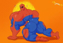 69yano69 big_butt male male_only marvel muscle muscles muscular muscular_arms muscular_back muscular_male muscular_thighs pecs peter_parker spider-man spider-man_(series) thick_thighs tight_clothing