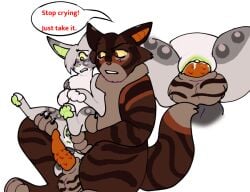 adult_and_teenager age_difference close-up cum_in_pussy derpppawz_(artist) feline feline_penis ferncloud_(warriors) male/female no_background orange_penis rape tears tigerstar_(warriors) warriors_(cats)