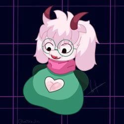 1girls breasts deltarune furry immike_des mike_(desloq) nipples ralsei rule_63 sucking_nipples