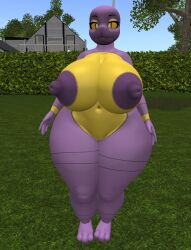 big_breasts breasts ekans ferialexonar pokémon_(species) pokemon thick_thighs wide_hips