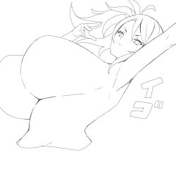 big_breasts breasts huge_breasts large_breasts sabanotami sketch