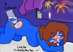 brown_hair countryhumans countryhumans_girl cum cum_in_pussy cum_inside doggy_style doggystyle eggsername new_year new_years_eve united_kingdom_(countryhumans) x-ray