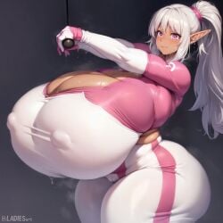 1girl 1girls ai_generated big_breasts breasts elf elf_ears elf_female elf_girl enormous_breasts female female_focus female_only giant_breasts gigantic_breasts huge_breasts hyper_breasts iladiesart large_breasts massive_breasts tagme thick_thighs thighs white_hair zebby_(iladiesart)