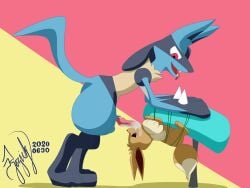 animated anthro bondage cum dubious_consent eevee eparihser feral forced frame_by_frame furry generation_1_pokemon generation_4_pokemon hi_res lucario nintendo pokemon pokemon_(species) sound sound_warning tagme video