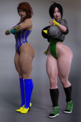 2girls 3d alien alien_girl alien_humanoid alien_look_like_human ass athletic athletic_female big_ass big_breasts bottom_heavy breasts busty chest cleavage cometstar_(thecometray) curvaceous curvy curvy_figure digital_media_(artwork) eyebrows eyelashes eyes female female_focus female_only fit fit_female fitness_model hair hero heroine hips hourglass_figure huge_ass huge_breasts human humanoid jenna_(thecometray) large_ass large_breasts legs light-skinned_female light_skin lips mature mature_female original original_character original_characters selina_(thecometray) si'tala_ki'valis slim_waist starflame_(thecometray) superhero superheroine thecometray thecometverse_(thecometray) thick thick_legs thick_thighs thighs top_heavy tritionian upper_body voluptuous waist wide_hips