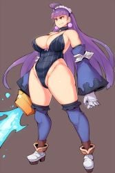 breasts cleavage eclair_(la_pucelle_tactics) huge_thighs la_pucelle_tactics large_breasts nippon_ichi_software thick_thighs thighs zako_(arvinry)