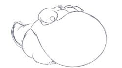 animated ayaxstudio garchomp inflation no_sound overweight pokémon_(species) pokemon pokemon_(species) spherical_inflation sunken_head tagme thick_thighs video wide_hips