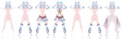 1girls 3d blue_eyes breasts completely_nude loincloth midriff nipples nude nude_female pussy redo_of_healer setsuna_(redo_of_healer) short_hair sketch topless uncensored white_hair wolf_ears wolf_girl wolf_tail