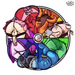 ass_focus ass_grab ass_up astolfo_(fate) blaze_the_cat color_wheel_challenge color_wheel_meme fate_(series) furry meme metroid moji_(paladins) paladins patatero69 pepper_(paladins) pokemon pokemon_(species) puella_magi_madoka_magica roserade samus_aran sonic_(series) sonic_the_hedgehog_(series) sticks_the_badger tomoe_mami zero_suit_samus