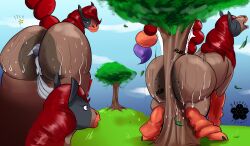 ass asshole bacon big_ass blossonflower donut eating entrappiment facesitting fat_ass feral fox horse looking_back mudsdale open_mouth panting pokemon pokemon_(species) rimming scratching stuck swamp_ass sweat sweaty tongue_out trapped tree vulpix x-ray