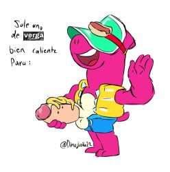 1boy 2023 anthro anthro_only arms artist_website balls ballsack biceps big_cock big_dick big_penis brawl_stars clawed_fingers clothed cock color colored dialogue dick digital_art digital_drawing_(artwork) digital_media_(artwork) dinojaiba22 dinosaur doug_(brawl_stars) food food_fetish food_on_body food_play furry furry_male furry_only gay genitals hand_on_penis hands hidden_eyes hot_dog humanoid_penis legs long_neck male male_anthro male_focus male_only mustard nostrils offering open_jacket open_mouth penis penis_out pink_scales pink_skin pink_tail scales scalie scalie_humanoid scalie_male scalie_only semi-erect shorts small_tail smile smiling solo spanish spanish_dialogue spanish_text standing supercell tail teeth teeth_showing testicles thick_neck tongue toony uncut visor visor_cap white_background