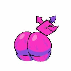 <1_second_video 1girls animated armless arrow ass big_ass big_butt blush blush_lines bottom_heavy deltarune deltarune_chapter_2 female female_focus female_only flat_chest looking_back loop looping_animation mp4 nanodude78 no_arms no_sound stubby_legs sweat sweaty sweaty_ass sweaty_butt swirly_eyes tagme twerk twerking video virovirokun wet