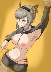 athena_nightingale guy_c_lykos muscular_female owl_girl solo_female topless