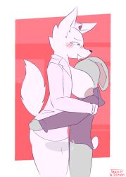 1boy1girl animated animation background big_ass big_breasts big_penis blue_eyes blush blush_lines bunny dra_mirth_(toasterstealer) female furry gray_fur nurse_hat original_character penis purple_shirt silhouette size_difference smiling tagme thick_thighs thigh_sex toasterstealer white_fur