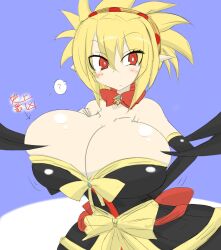 big_breasts bimbo breasts cleavage demon_girl demon_wings disgaea disgaea_2 dress gigantic_breasts huge_breasts hyper_breasts large_breasts massive_breasts nippon_ichi_software rozalin vaba