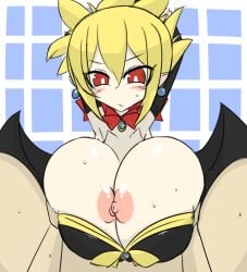 alternate_version_available big_breasts bimbo breasts demon_girl demon_wings disgaea disgaea_2 dress exposed_breasts gigantic_breasts groping groping_breasts huge_breasts hyper_breasts large_breasts massive_breasts nippon_ichi_software paizuri rozalin vaba visible_nipples