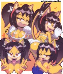 2023 absurd_res anthro areola balls black_hair blue_body breasts domestic_cat double_v_sign duo eulipotyphlan felid feline felis female genitals gesture hair hedgehog hi_res honey_the_cat male male/female mammal nipples penis sega senshion sonic_(series) sonic_the_fighters sonic_the_hedgehog sonic_the_hedgehog_(series) v_sign