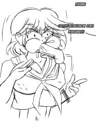 blowjob body_control comic_page controller cum cum_in_mouth cum_inside defeated female kill_la_kill matoi_ryuuko penis rape ryukman spanish_text