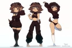 animated anthro breasts clothed clothing crispytyph female furry loop looping_animation mimi_(typh) no_sound short_playtime tagme tail typh video